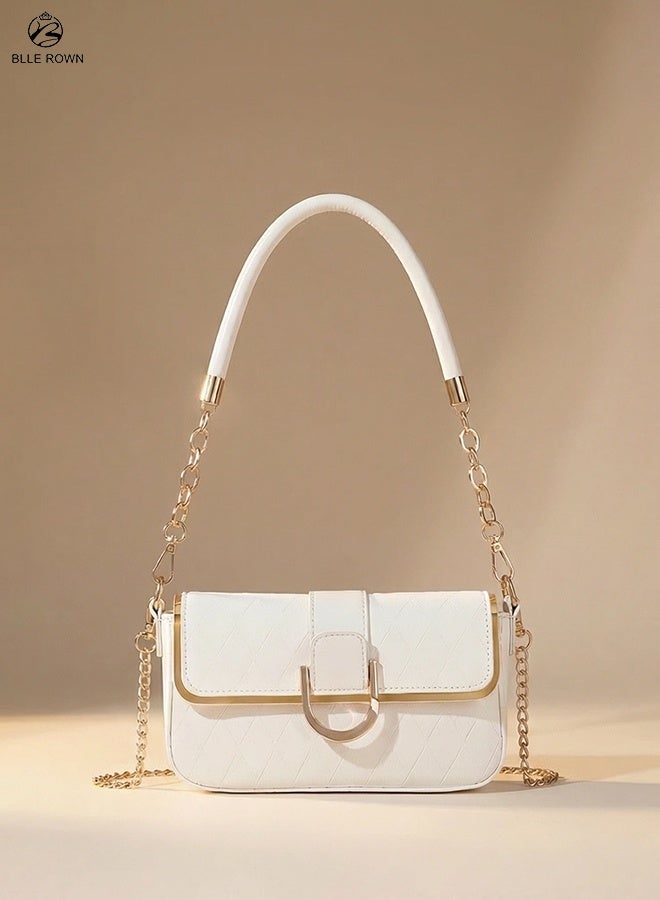 بليه روان شنطة يد نسائية شنطة كتف كروس فاخرة مع حزام سلسلة أنيق شنط نسائية بستايل عصري مثالية للتسوق والعمل والسفر - Image 1